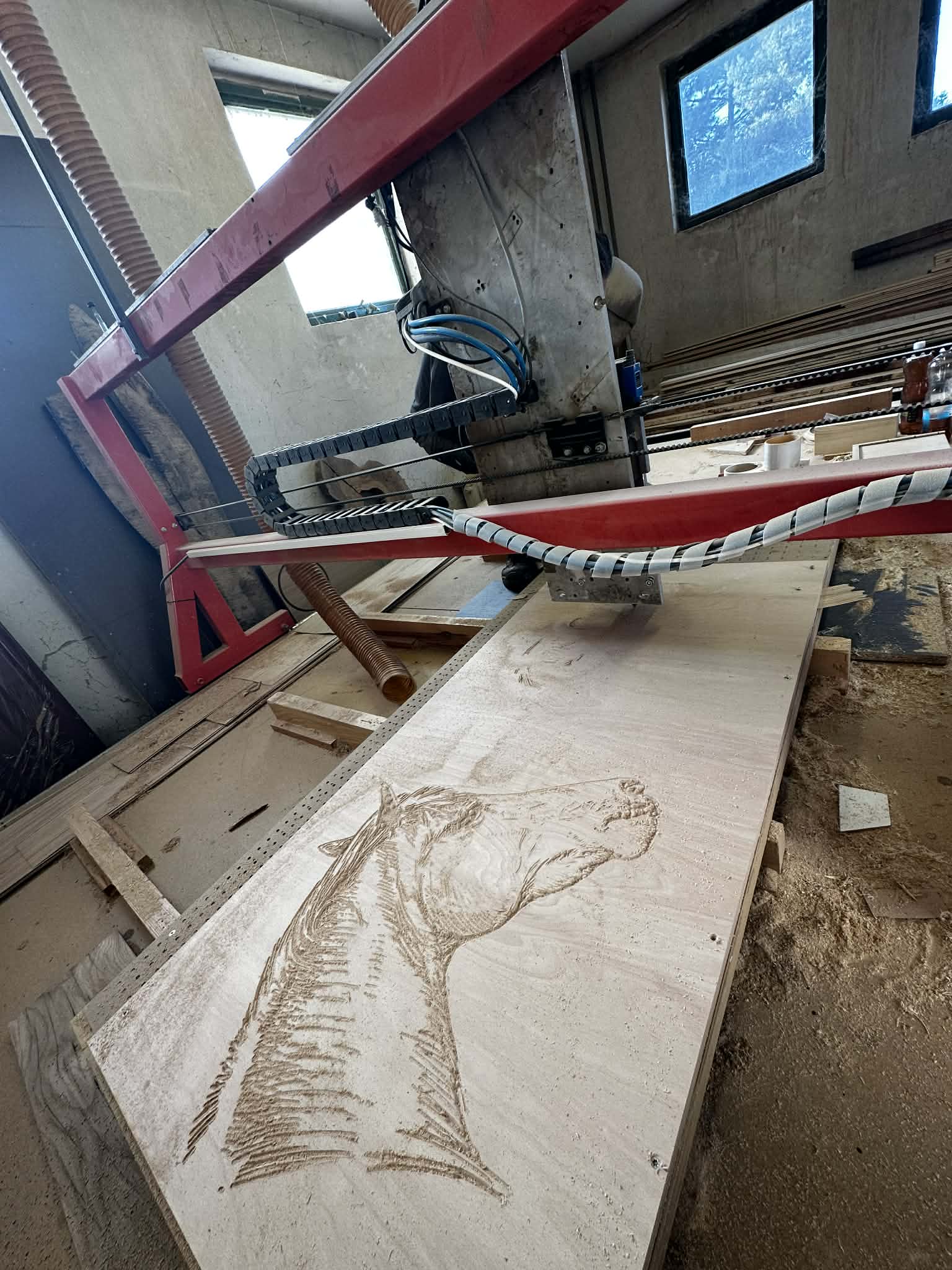 Dřevěný kůň pro děti - velký, ruční výroba 5 (CNC)